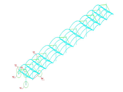 膜结构CAD设计图纸